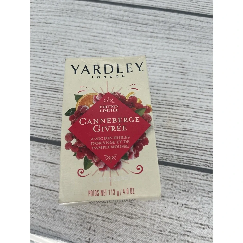 Yardley‎ London Limited Edition Soap Bar W/ Frosted Grandberry:4.0oz